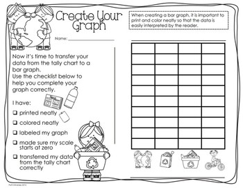 Earth Day Probability Graphing Activity Hands On Math For 2nd 3rd Grade