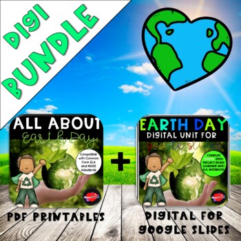 Preview of Earth Day Project Based Learning - Digi Bundle/Print Version - Distance Learning