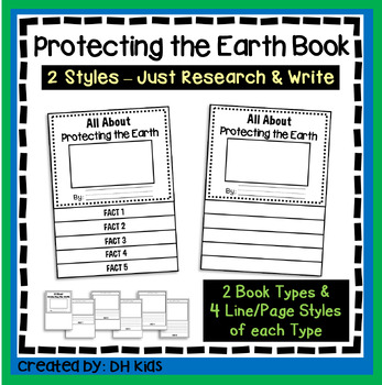 Preview of Earth Day, Protect the Earth, April Writing Project, Earth Day Flip Book