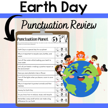 Preview of Earth Day Punctuation Planet