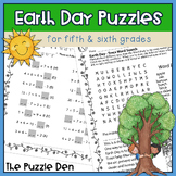 Earth Day Puzzle Pack for Grades 5 and 6