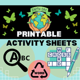 Earth Day Puzzles Word Search, Crossword, and Connections