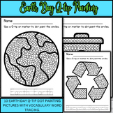 Earth Day Q-tip Painting - Dot Art - Fine Motor Activity -
