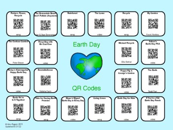 Preview of Earth Day QR Codes