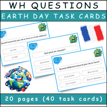 Preview of Earth Day Questions and Answers: Guide for 2nd Grade Students - in french