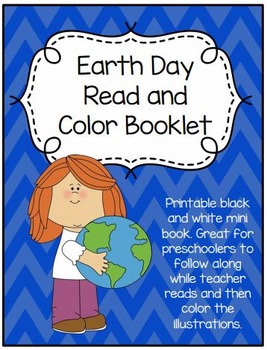 Preview of Earth Day Read and Color Booklet