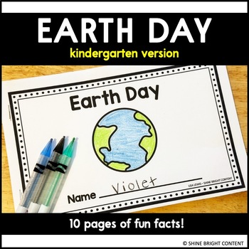 Preview of Earth Day Reader/Book - Pre-K/Kindergarten
