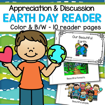 Preview of Earth Day Reader Booklet - Discussion, Appreciation of our Planet, Use all Year