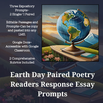 Preview of Earth Day Reader Response Essay Prompts (Paired Poems)
