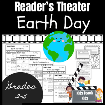 Preview of Earth Day Reader's Theater Scripts 5 Plays to Teach About Earth Day on April 22