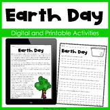 Earth Day Reading Comprehension Activities