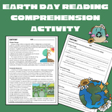 Earth Day Reading Comprehension Activity