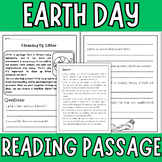 Earth Day Reading Comprehension Passage and Questions - Cl