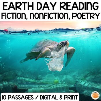 Preview of Earth Day Reading Comprehension Passages, Print & GO Earth Day Activity