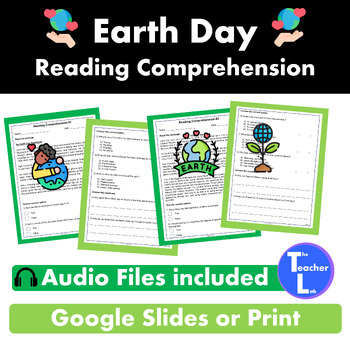 Preview of Earth Day Reading Comprehension Passages and Questions 2nd, 3rd Grade