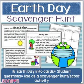 Preview of Earth Day Reading Comprehension | Scavenger Hunt