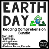 Earth Day Reading Comprehension Informational Worksheet Bu