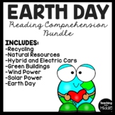 Earth Day Reading Comprehension Worksheet Bundle April Science
