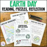 Earth Day 2024 Activities Reading Comprehension, Crossword