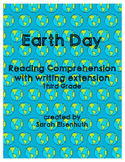 Earth Day Reading Comprehension with Writing Extension Thi
