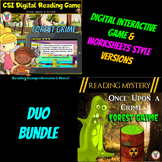 Earth Day Reading Mystery Duo Bundle Worksheets & Digital 