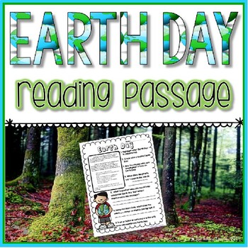 Preview of Earth Day Reading Passage