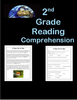 Preview of Earth Day Reading Passage Comprehension Close Reading