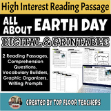 Earth Day Reading Passages and Activities Digital and Prin