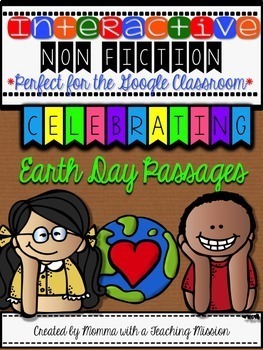 Preview of Earth Day Reading Passages for the Google Drive Classroom