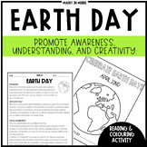 Earth Day - Reading, Video & Colouring Activity
