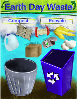 Preview of Earth Day/ Recycle/ Compost/ Waste Interactive Google Classroom Worksheet