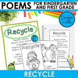 Earth Day Recycle Poem Kindergarten & 1st Grade w Fluency 