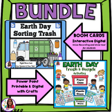 Earth Day Sort & Recycle Trash BUNDLE Boom Cards & PowerPo