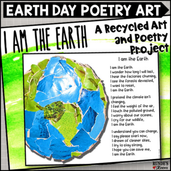 Preview of Earth Day Recycled Art and Poetry Activity