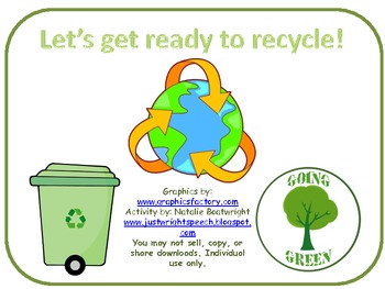 Preview of Earth Day Recycling - Freebie