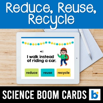 Preview of Earth Day - Reduce, Reuse, Recycle Boom Cards (Digital Task Cards)