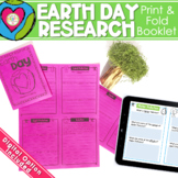 Earth Day Research Activity No Prep Fold and Go Resource