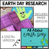 Earth Day Research Activity and Craft | Includes Digital E
