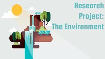 Preview of Earth Day Research Project: The Environment