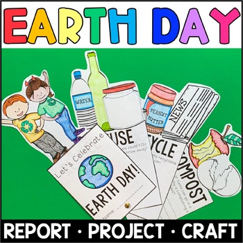 Preview of Earth Day Research Project and Craft FREE