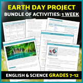 Earth Day Research Project with Rubric, Public Service Ann