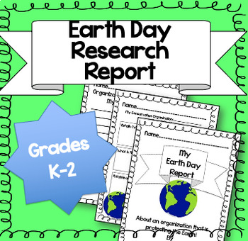 Preview of Earth Day Research Report {For Primary Grades!}