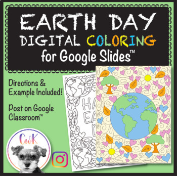 Preview of Earth Day SEL Digital Coloring Pages for Google Slides™