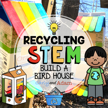 Preview of Birdhouse Recycling Earth Day STEM Activity