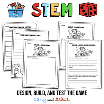 End of Year - Build a Board Game STEM Project