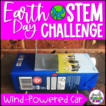 Preview of Earth Day Wind-Powered Car STEM Activity & April Challenge | Renewable Energy