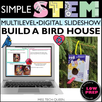 Preview of STEM Challenge Bird House Craft Easy Earth Day April Spring STEAM Activities