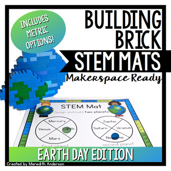 Preview of Earth Day STEM Center for Building Bricks: STEM Mats