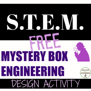 Preview of S.T.E.M. Engineering Challenge Mystery Box SAMPLE Earth Day