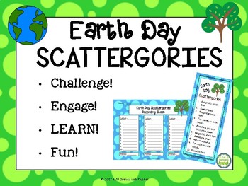 Preview of Earth Day Scattergories Game